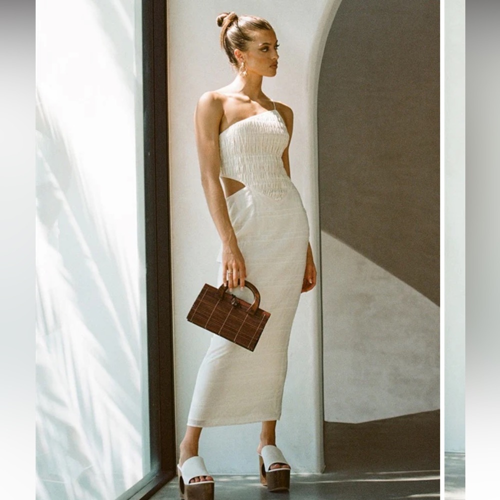 Sabo Skirt halle shirred dress XS